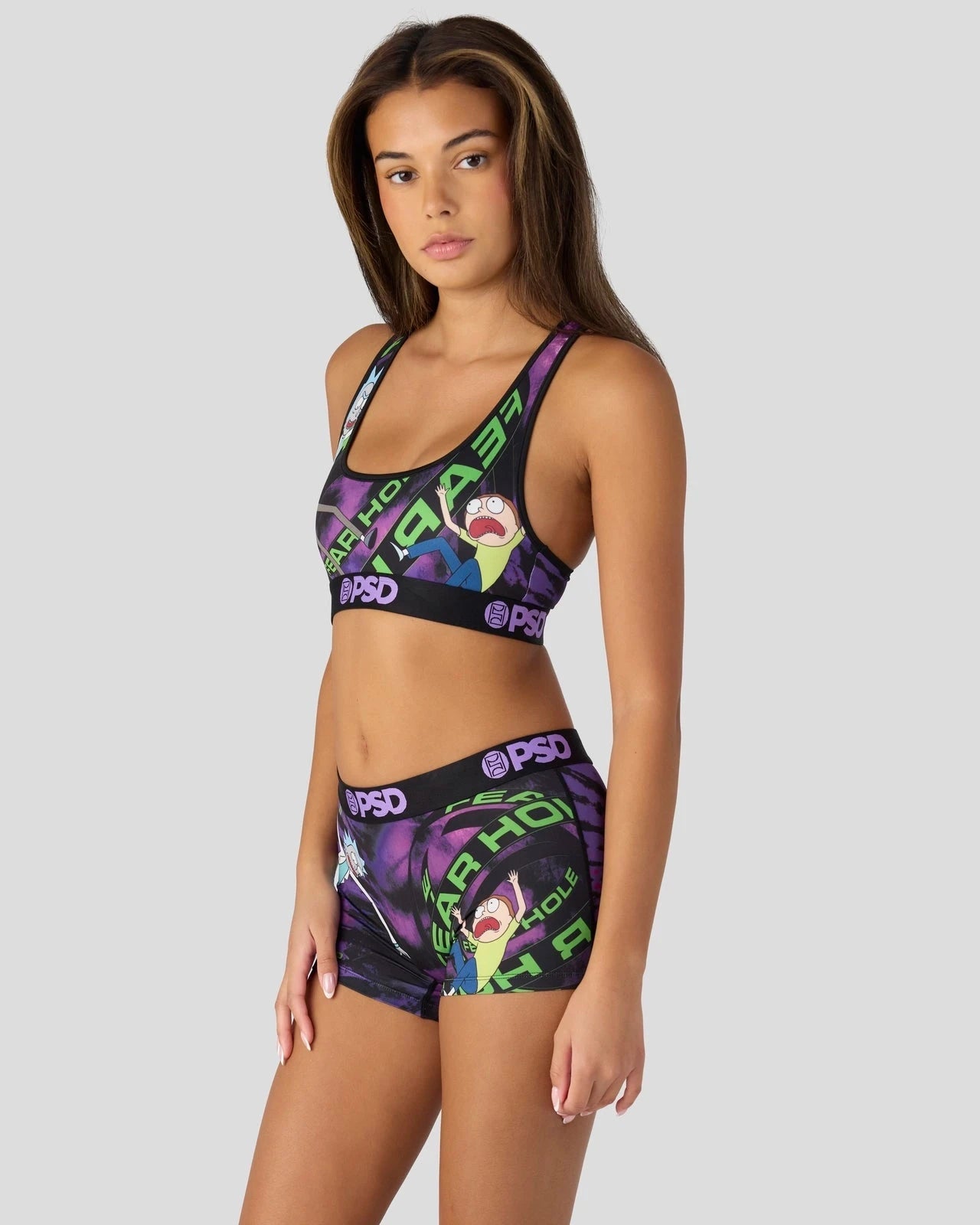 PSD Rick and Morty - Fear Hole - Sports Bra