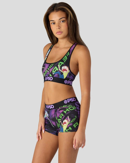 PSD Rick and Morty - Fear Hole - Sports Bra