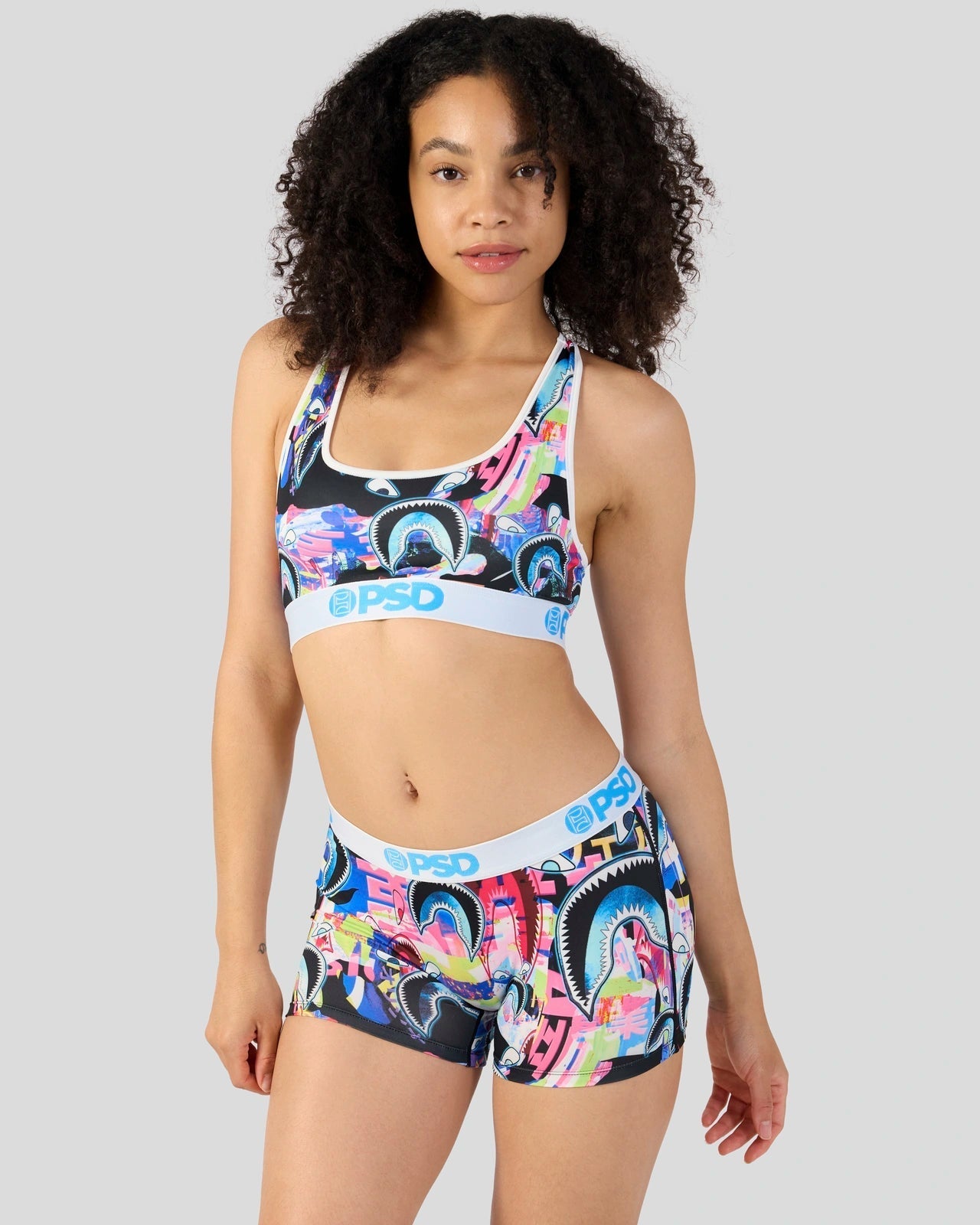PSD Warface Shark Glitch - Sports Bra