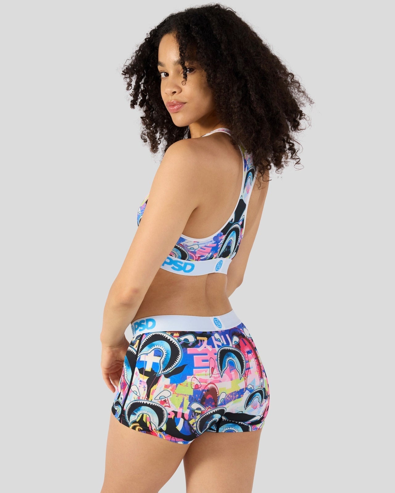 PSD Warface Shark Glitch - Sports Bra