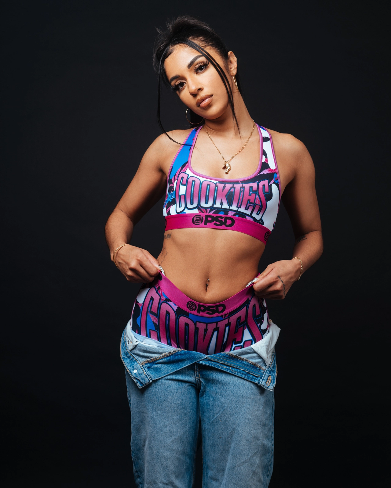 PSD Cookies - Camo Pop - Sports Bra