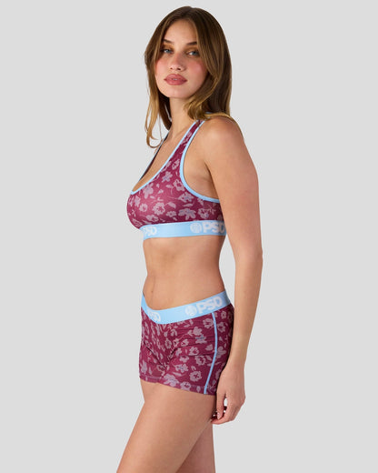 PSD Halftone Bloom - Sports Bra