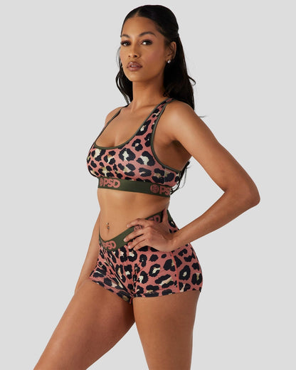 PSD Cheetah Dye - Sports Bra