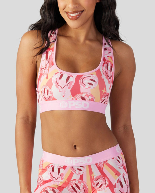 PSD 70s Smiley - Sports Bra