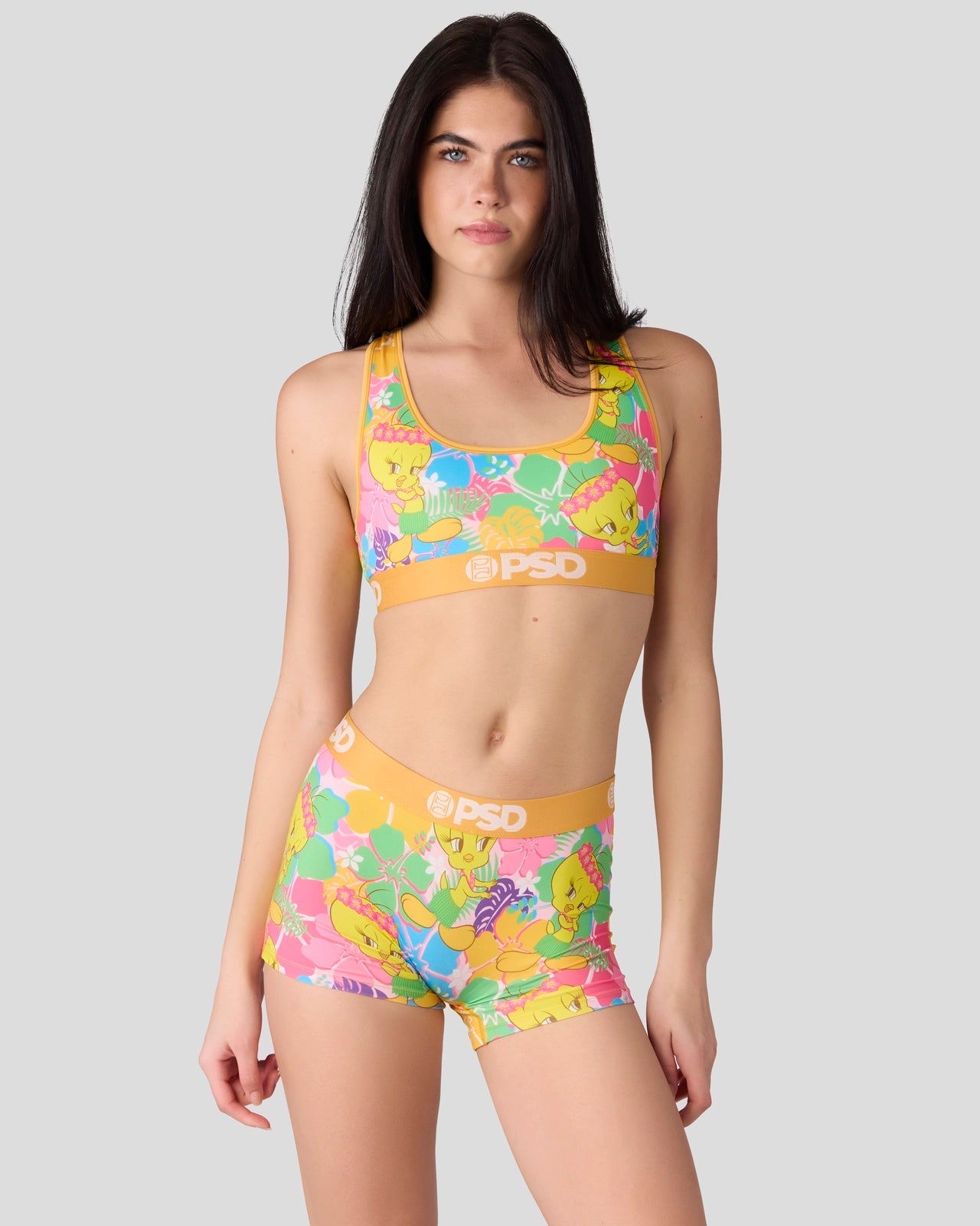 PSD Looney Tunes - Tweety Hawaii - Sports Bra