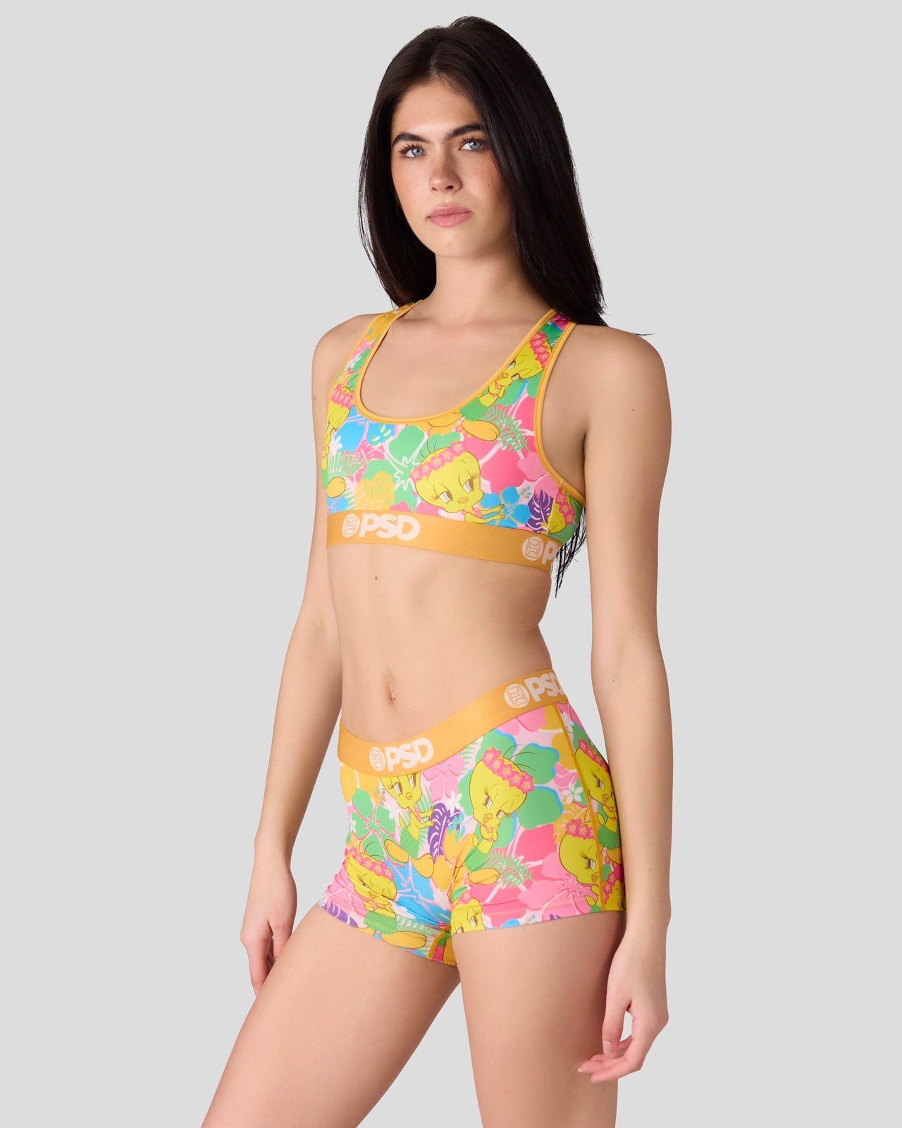 PSD Looney Tunes - Tweety Hawaii - Sports Bra