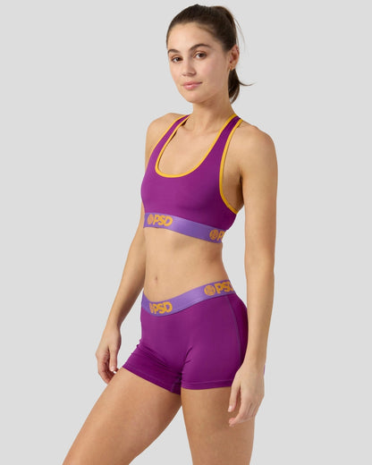 PSD Solids - Plum Pop - Sports Bra