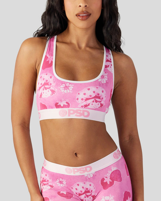 PSD Strawberry Shortcake - Velour - Sports Bra