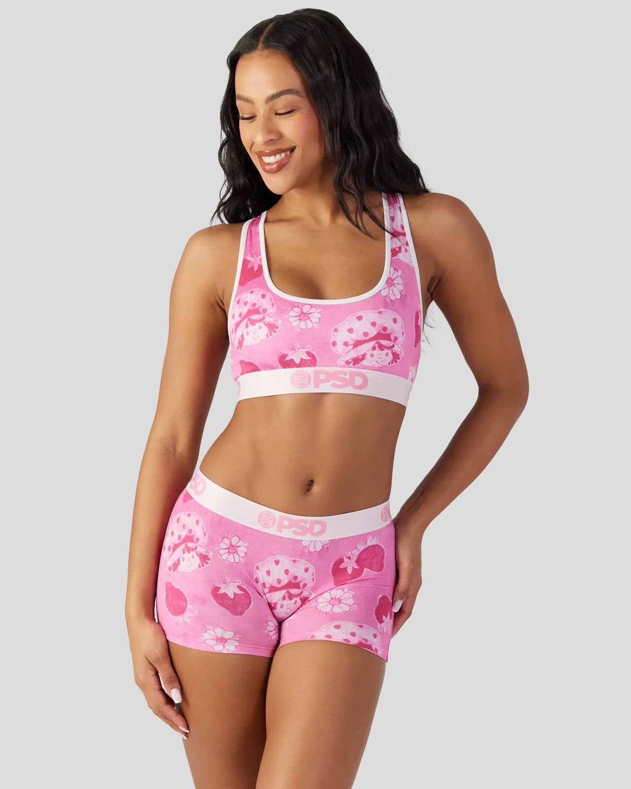 PSD Strawberry Shortcake - Velour - Sports Bra