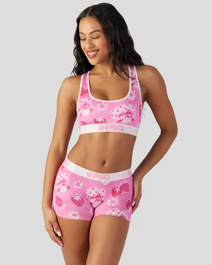 PSD Strawberry Shortcake - Velour - Sports Bra