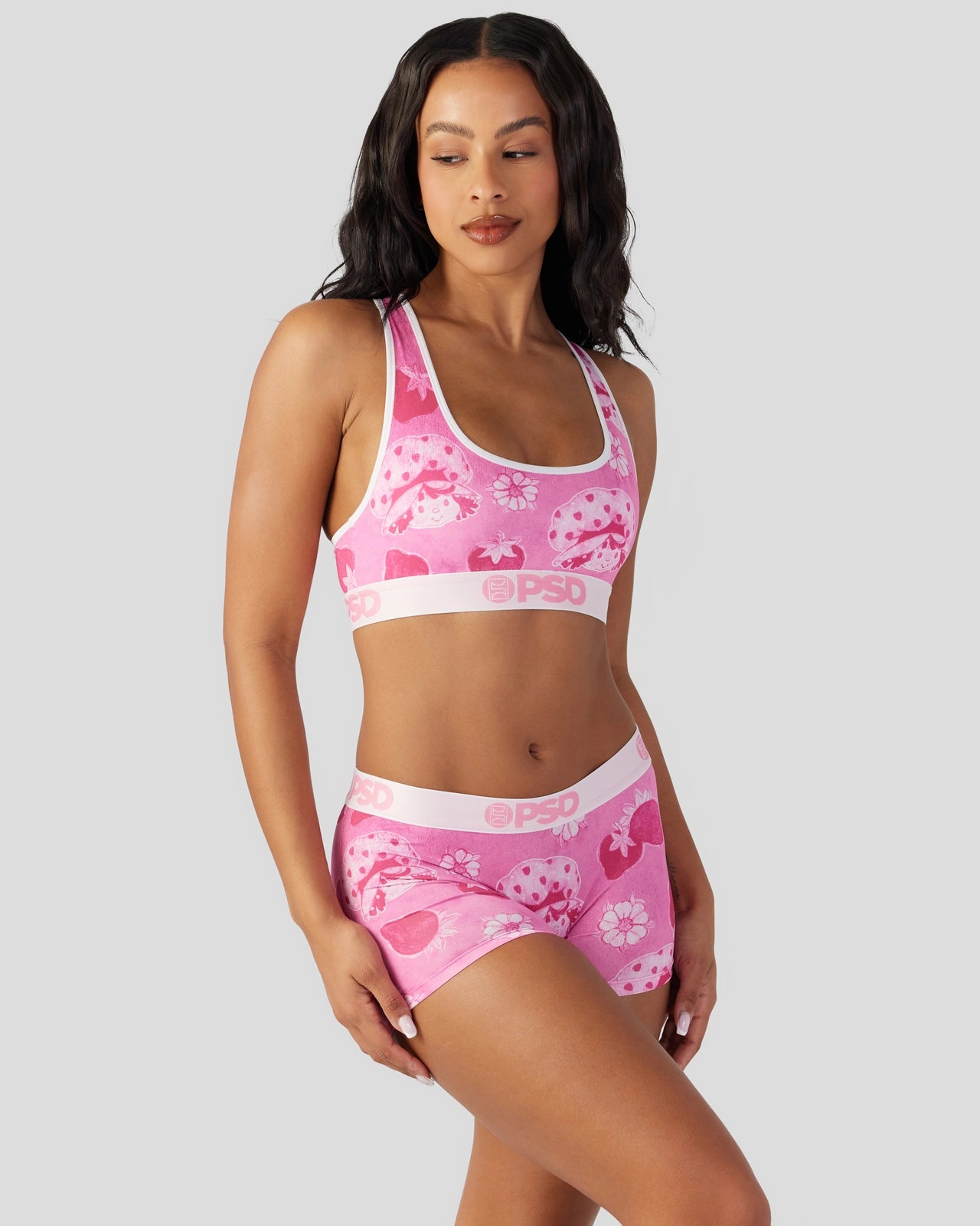 PSD Strawberry Shortcake - Velour - Sports Bra