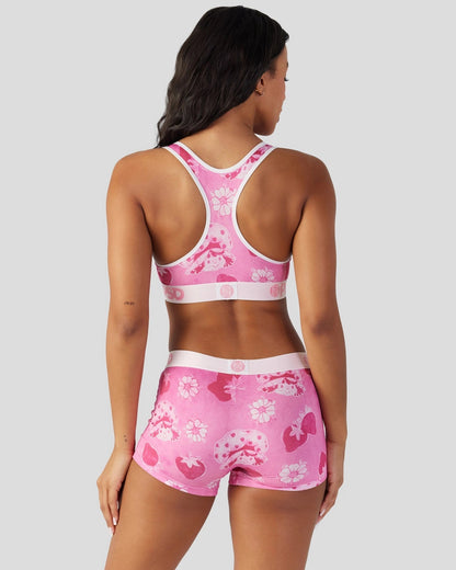 PSD Strawberry Shortcake - Velour - Sports Bra