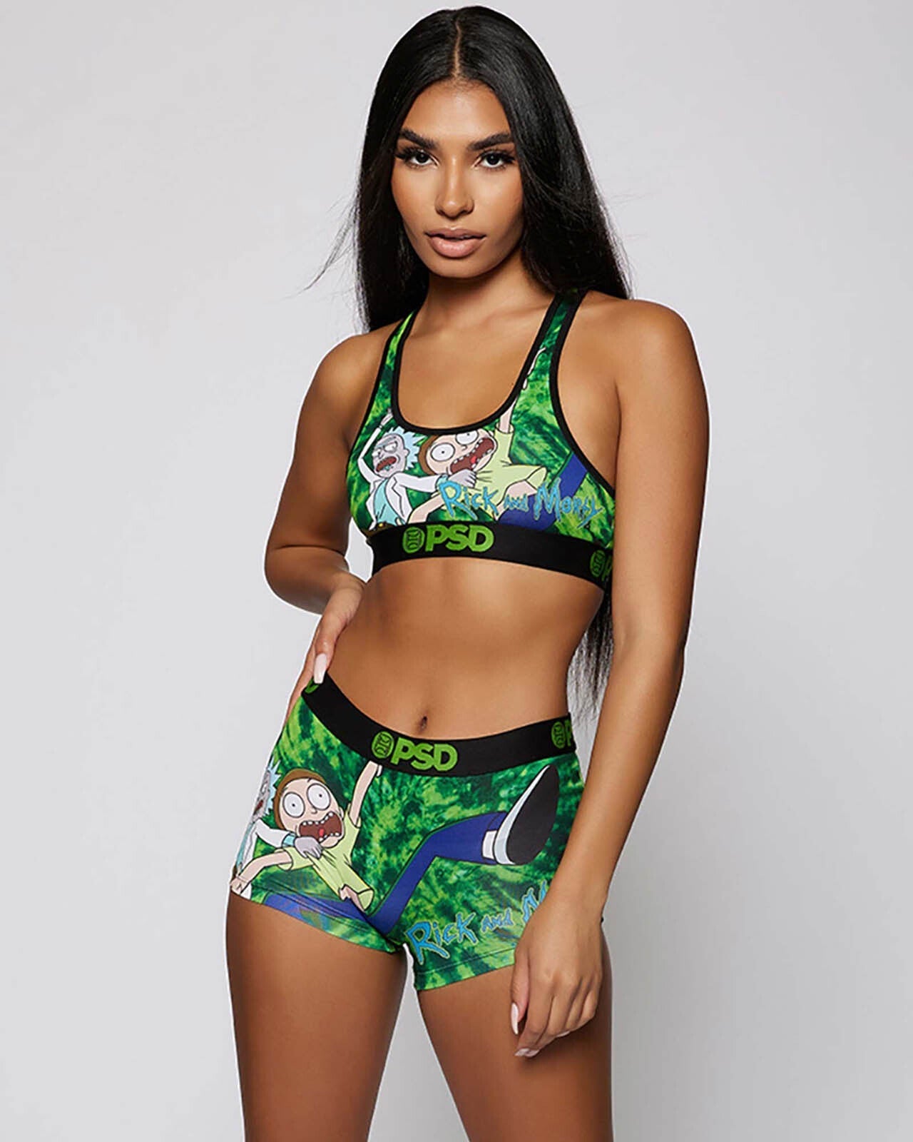 PSD Rick and Morty - Portal Dye - Sports Bra