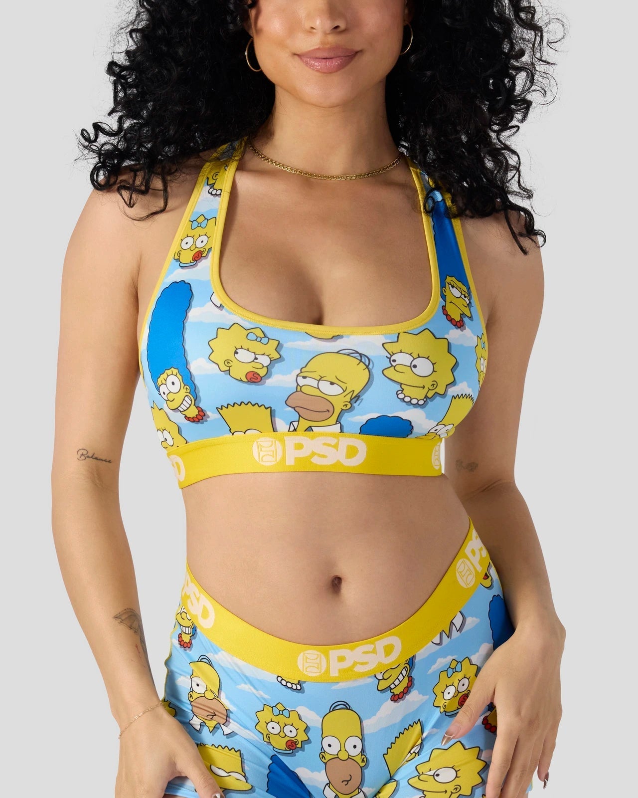 PSD The Simpsons - Heads - Sports Bra